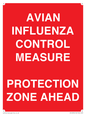 PV10372: AVIAN INFLUENZA CONTROL MEASURE PROTECTION ZONE AHEAD