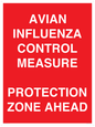 PV10372: AVIAN INFLUENZA CONTROL MEASURE PROTECTION ZONE AHEAD