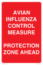PV10372: AVIAN INFLUENZA CONTROL MEASURE PROTECTION ZONE AHEAD