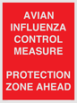 PV10372: AVIAN INFLUENZA CONTROL MEASURE PROTECTION ZONE AHEAD