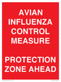 PV10372: AVIAN INFLUENZA CONTROL MEASURE PROTECTION ZONE AHEAD