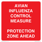 PV10372: AVIAN INFLUENZA CONTROL MEASURE PROTECTION ZONE AHEAD