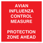 PV10372: AVIAN INFLUENZA CONTROL MEASURE PROTECTION ZONE AHEAD