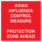 PV10372: AVIAN INFLUENZA CONTROL MEASURE PROTECTION ZONE AHEAD