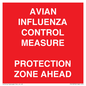 PV10372: AVIAN INFLUENZA CONTROL MEASURE PROTECTION ZONE AHEAD