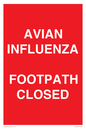 PV10374: AVIAN INFLUENZA FOOTPATH CLOSED