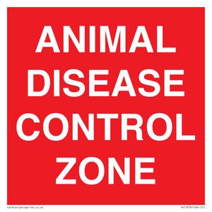 PV10378: ANIMAL DISEASE CONTROL ZONE