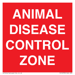 PV10378: ANIMAL DISEASE CONTROL ZONE