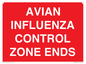 PV10382: AVIAN INFLUENZA CONTROL ZONE ENDS