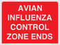 PV10382: AVIAN INFLUENZA CONTROL ZONE ENDS