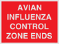 PV10382: AVIAN INFLUENZA CONTROL ZONE ENDS