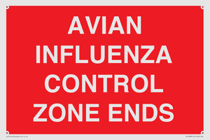 PV10382: AVIAN INFLUENZA CONTROL ZONE ENDS