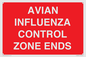 PV10382: AVIAN INFLUENZA CONTROL ZONE ENDS