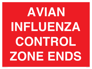 PV10382: AVIAN INFLUENZA CONTROL ZONE ENDS