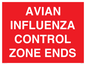 PV10382: AVIAN INFLUENZA CONTROL ZONE ENDS