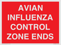 PV10382: AVIAN INFLUENZA CONTROL ZONE ENDS