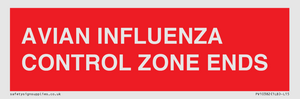 PV10382: AVIAN INFLUENZA CONTROL ZONE ENDS