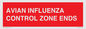 PV10382: AVIAN INFLUENZA CONTROL ZONE ENDS