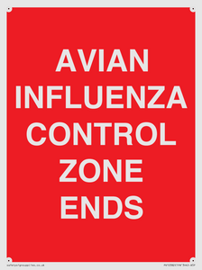 PV10382: AVIAN INFLUENZA CONTROL ZONE ENDS