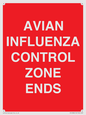 PV10382: AVIAN INFLUENZA CONTROL ZONE ENDS