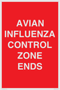 PV10382: AVIAN INFLUENZA CONTROL ZONE ENDS