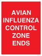 PV10382: AVIAN INFLUENZA CONTROL ZONE ENDS