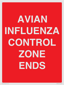 PV10382: AVIAN INFLUENZA CONTROL ZONE ENDS