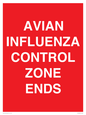 PV10382: AVIAN INFLUENZA CONTROL ZONE ENDS