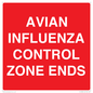 PV10382: AVIAN INFLUENZA CONTROL ZONE ENDS