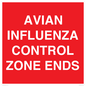 PV10382: AVIAN INFLUENZA CONTROL ZONE ENDS
