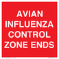 PV10382: AVIAN INFLUENZA CONTROL ZONE ENDS