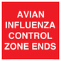 PV10382: AVIAN INFLUENZA CONTROL ZONE ENDS
