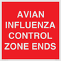 PV10382: AVIAN INFLUENZA CONTROL ZONE ENDS