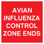 PV10382: AVIAN INFLUENZA CONTROL ZONE ENDS