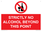 PV10390: STRICTLY NO ALCOHOL BEYOND THIS POINT