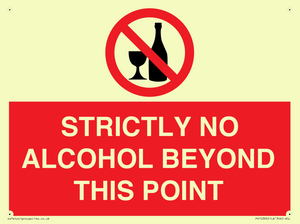PV10390: STRICTLY NO ALCOHOL BEYOND THIS POINT