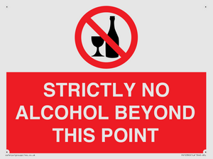 PV10390: STRICTLY NO ALCOHOL BEYOND THIS POINT