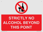 PV10390: STRICTLY NO ALCOHOL BEYOND THIS POINT