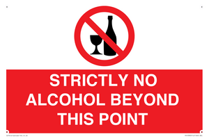 PV10390: STRICTLY NO ALCOHOL BEYOND THIS POINT