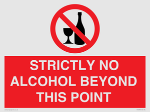 PV10390: STRICTLY NO ALCOHOL BEYOND THIS POINT