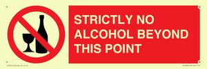 PV10390: STRICTLY NO ALCOHOL BEYOND THIS POINT