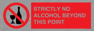 PV10390: STRICTLY NO ALCOHOL BEYOND THIS POINT