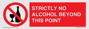 PV10390: STRICTLY NO ALCOHOL BEYOND THIS POINT