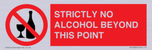 PV10390: STRICTLY NO ALCOHOL BEYOND THIS POINT