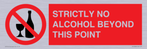 PV10390: STRICTLY NO ALCOHOL BEYOND THIS POINT