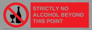 PV10390: STRICTLY NO ALCOHOL BEYOND THIS POINT