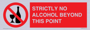 PV10390: STRICTLY NO ALCOHOL BEYOND THIS POINT