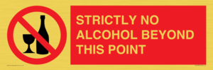 PV10390: STRICTLY NO ALCOHOL BEYOND THIS POINT
