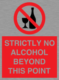 PV10390: STRICTLY NO ALCOHOL BEYOND THIS POINT