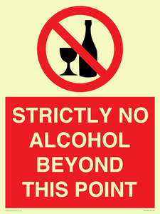 PV10390: STRICTLY NO ALCOHOL BEYOND THIS POINT